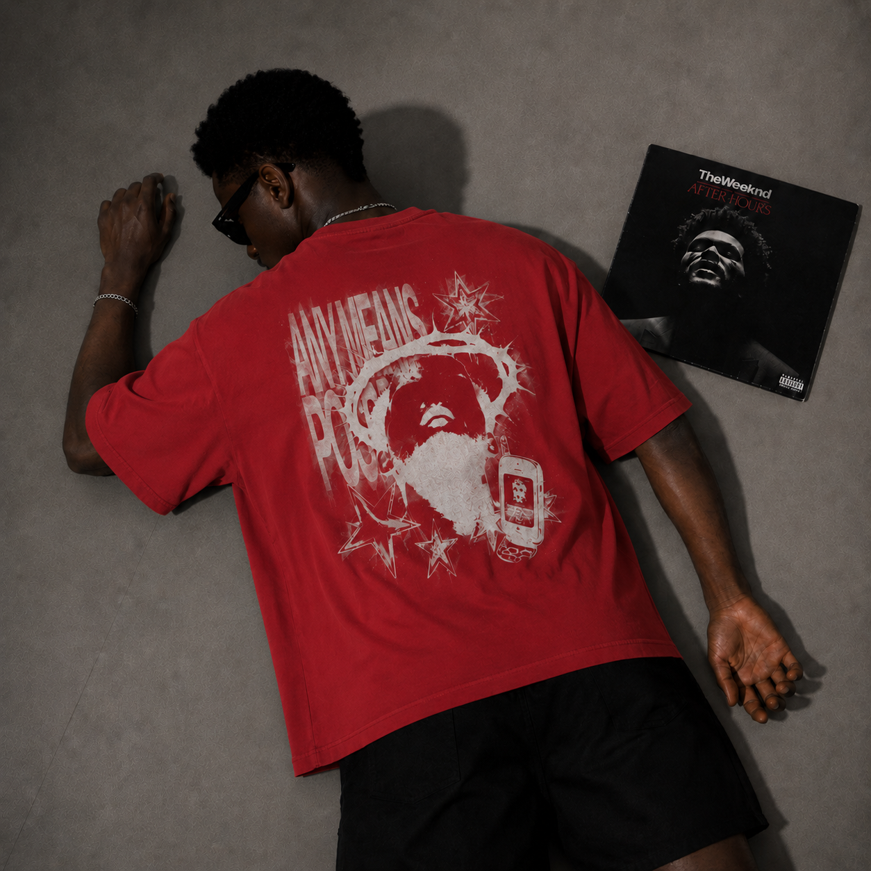 Liberty Walk Oversized Red Tee