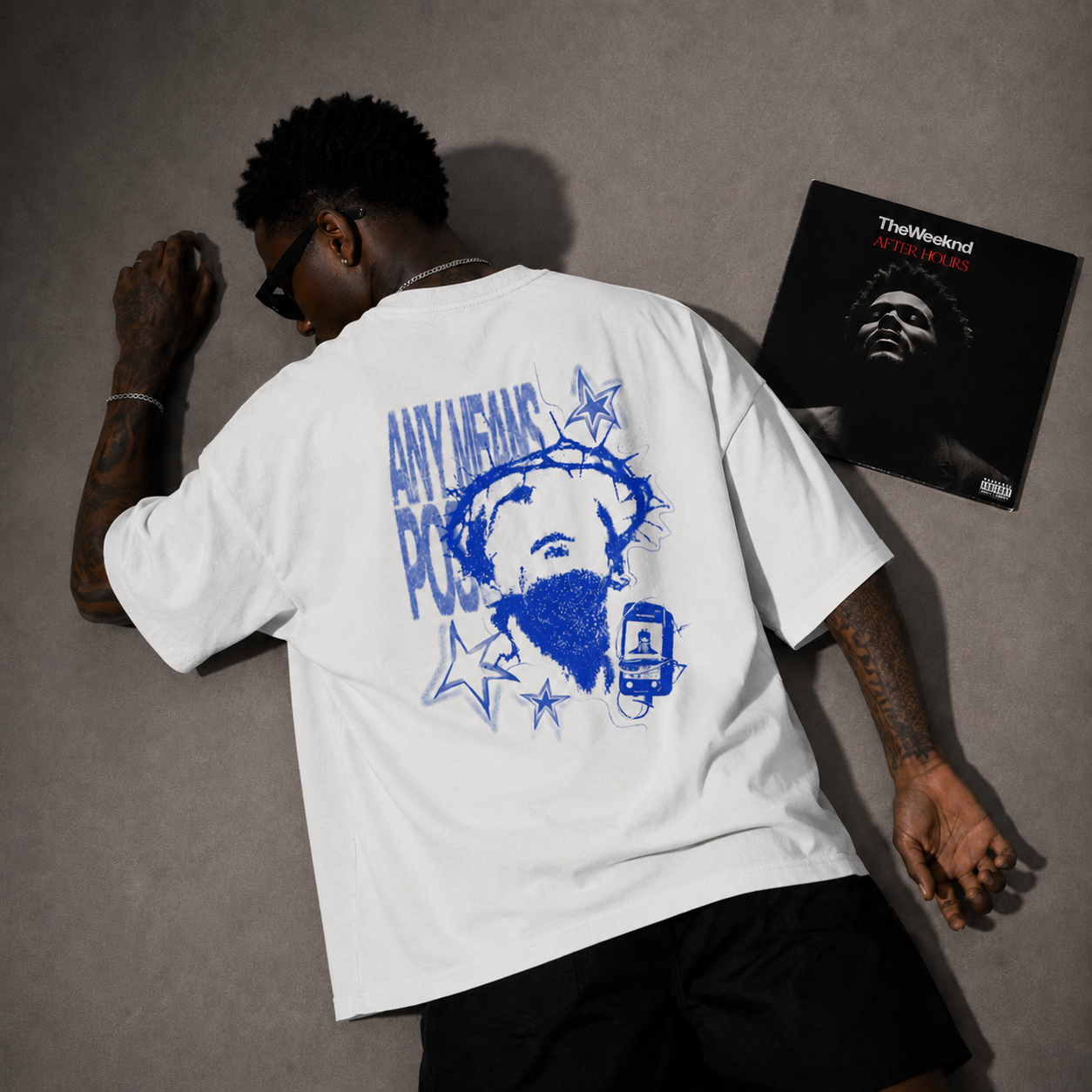 Liberty Walk Oversized White Tee