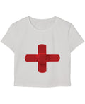 White Baby Tee Front Design