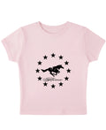 Baby Pink Baby Tee Front Design
