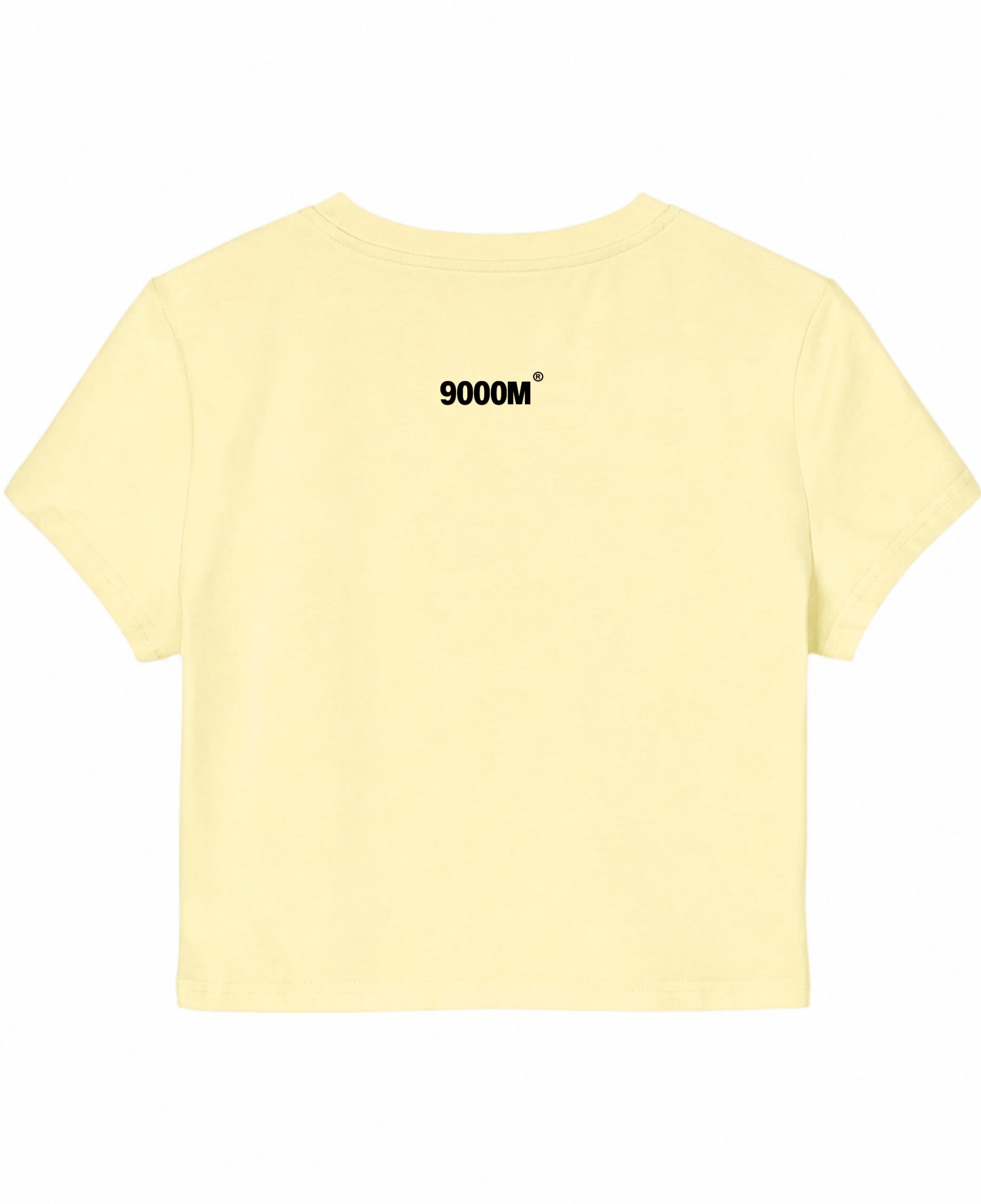 Butter Yellow Baby Tee Back Design