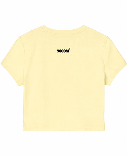 Butter Yellow Baby Tee Back Design