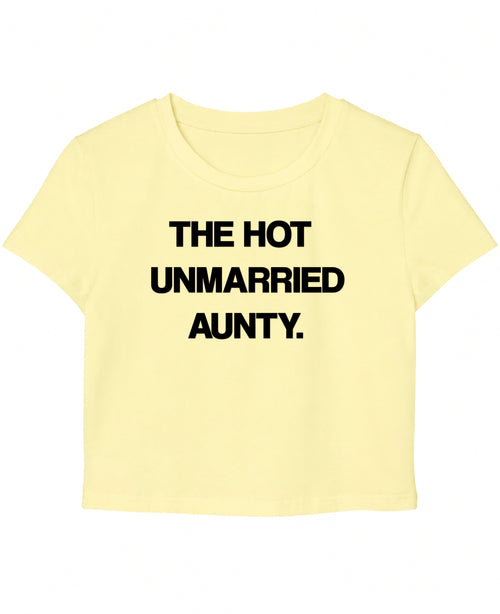 Butter Yellow Baby Tee Front Design