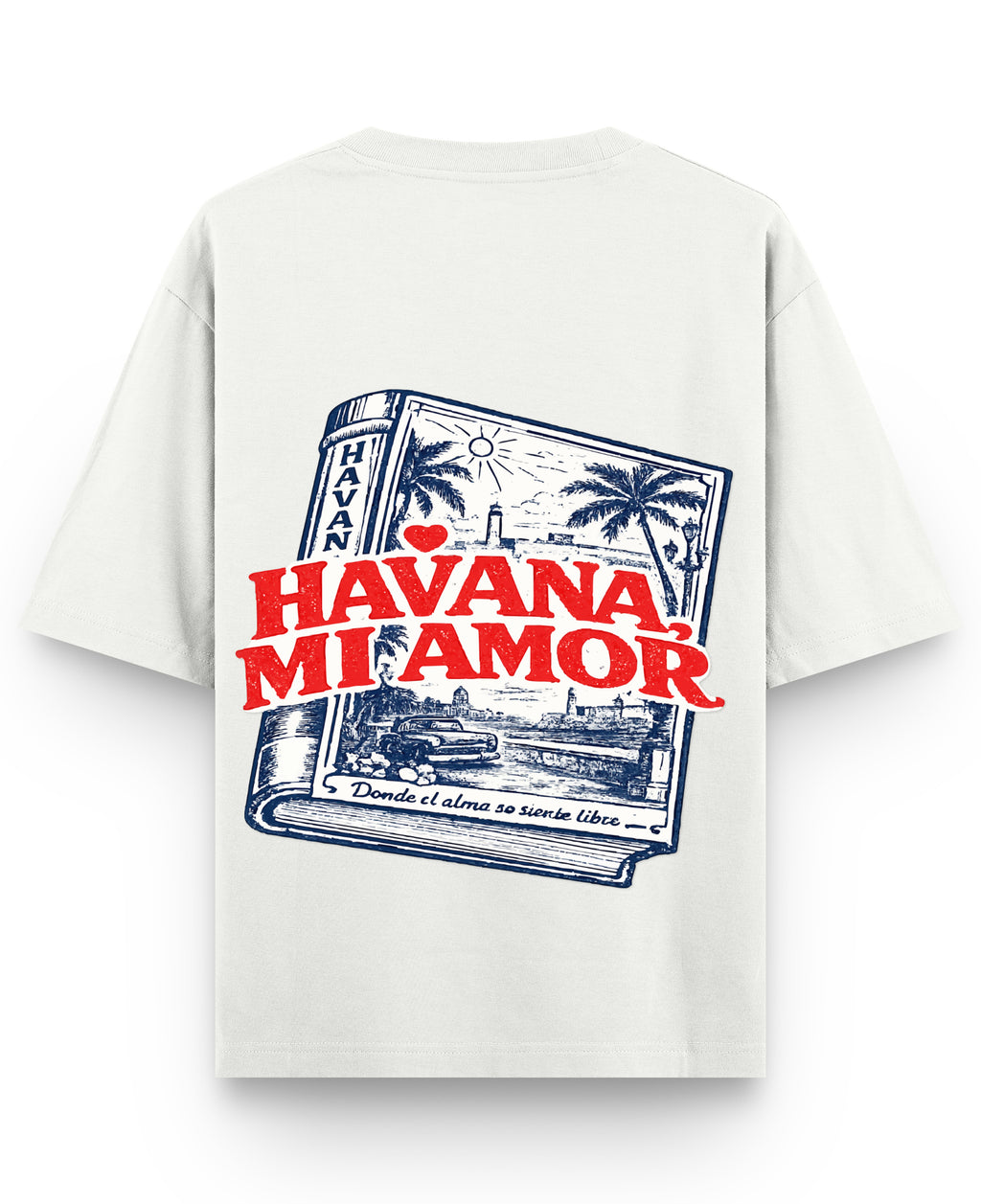 Off White Oversized T-shirt Back Design
