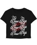 Black Baby Tee Front Design
