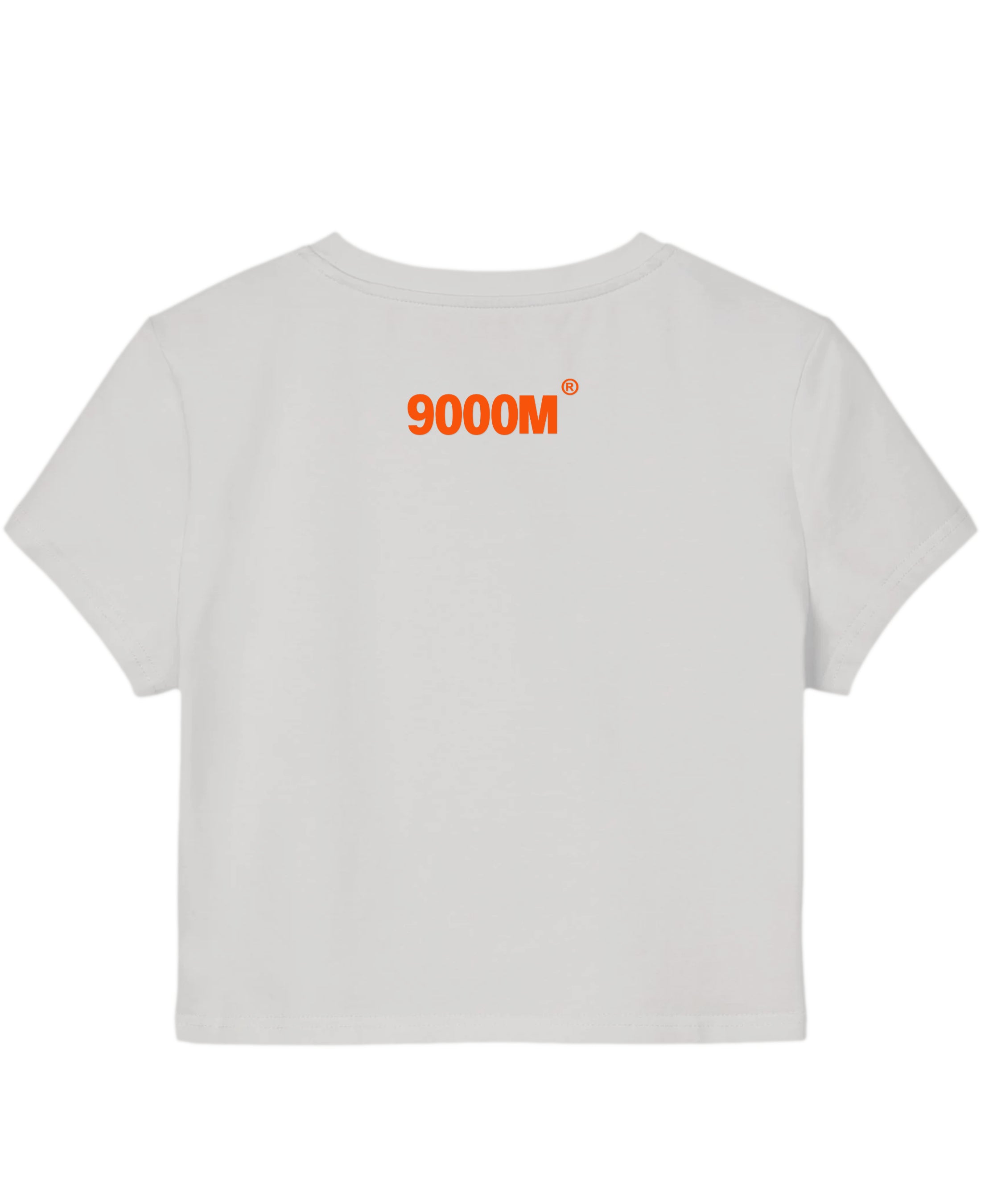 White Baby Tee Back Design