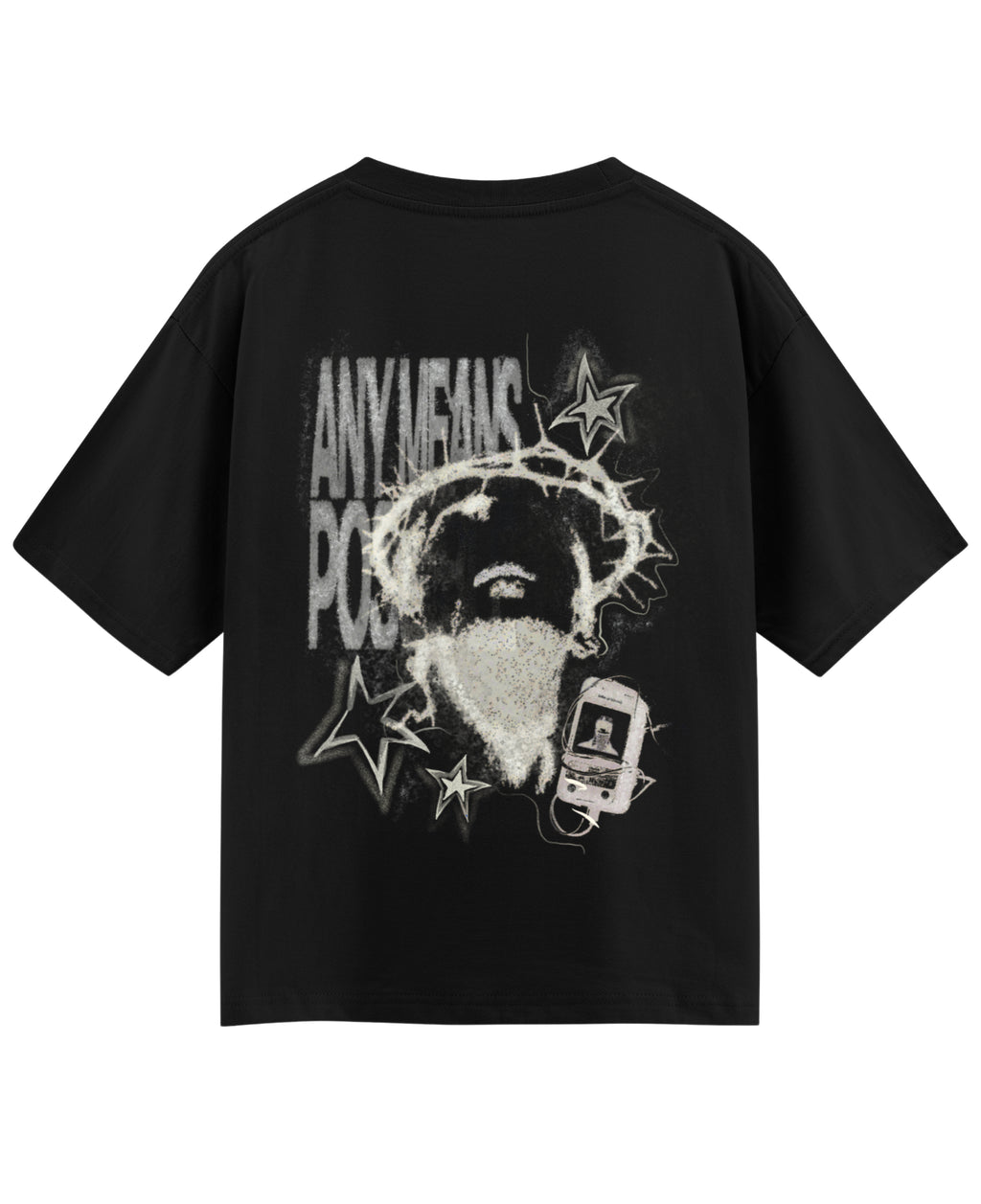 Black Oversized T-shirt Back Design