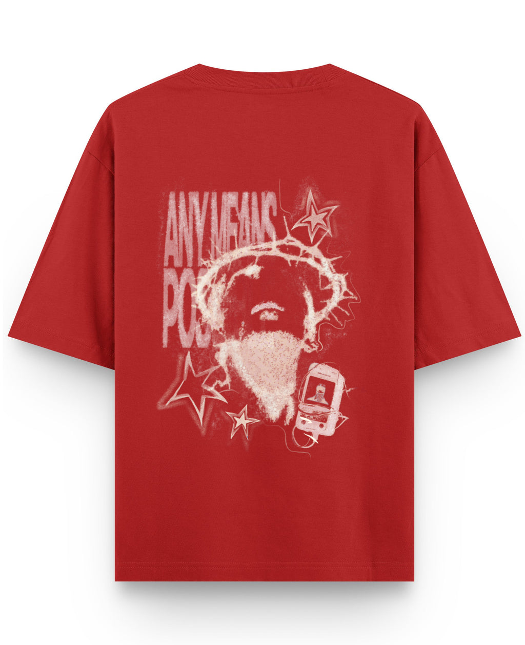 Red Oversized T-shirt Back Design