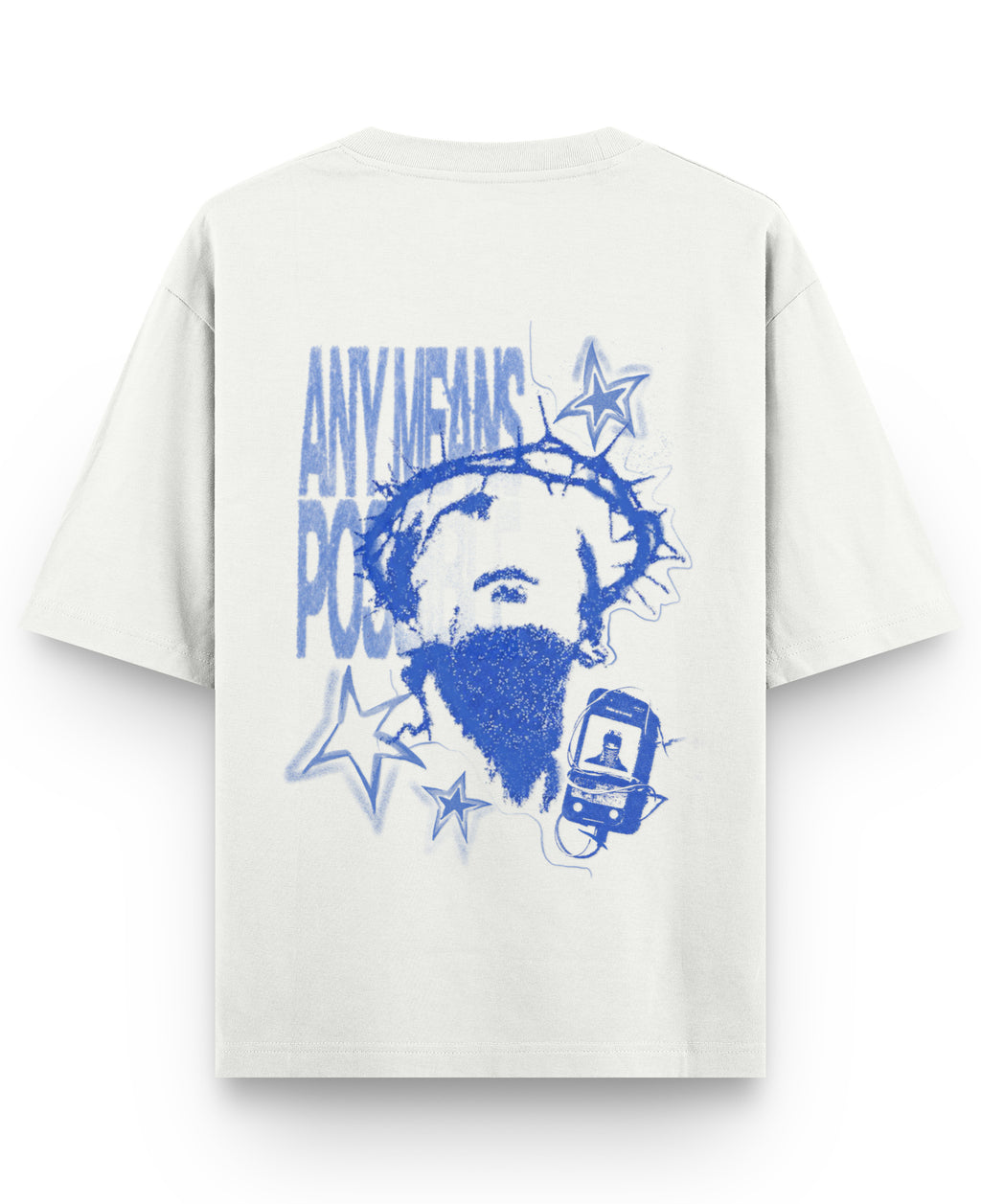 Off White Oversized T-shirt Back Design