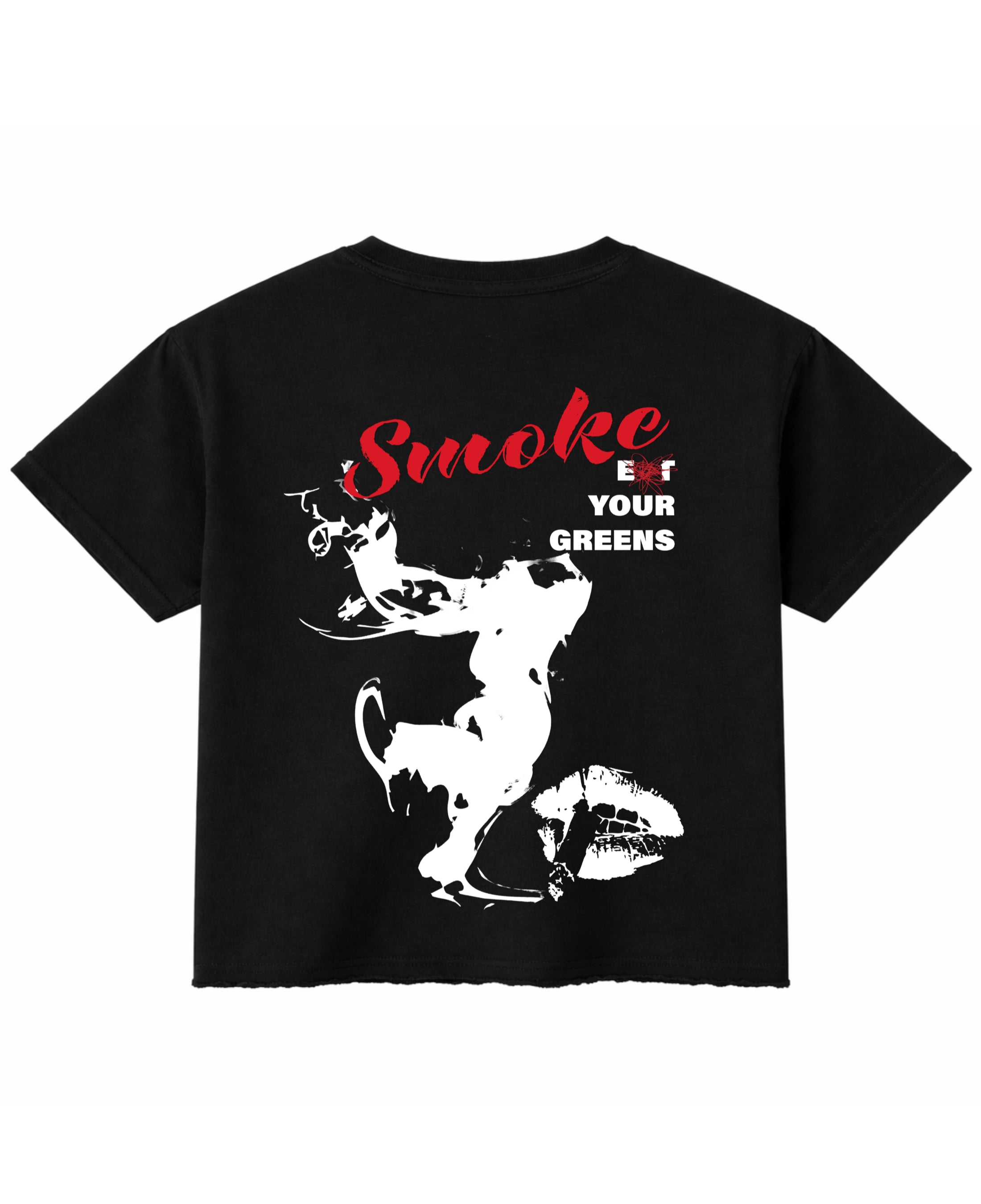 Black Boxy Fit T-shirt Back Design