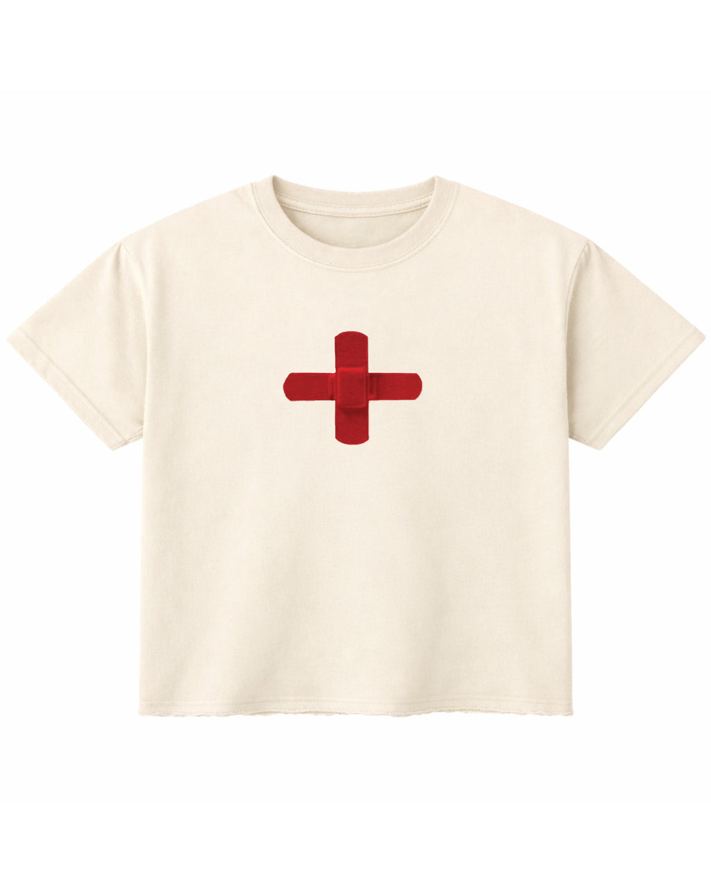 Off White Boxy Fit T-shirt Front Design