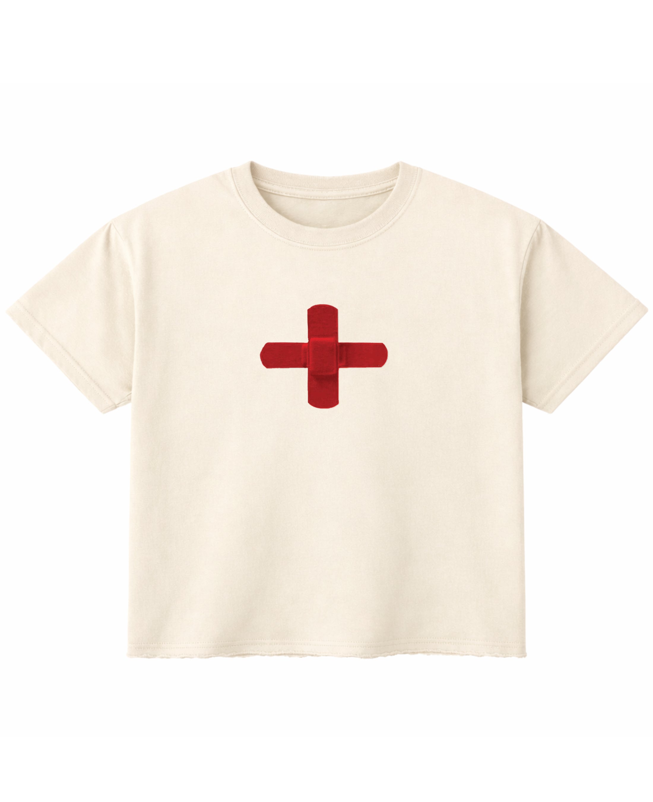 Off White Boxy Fit T-shirt Front Design
