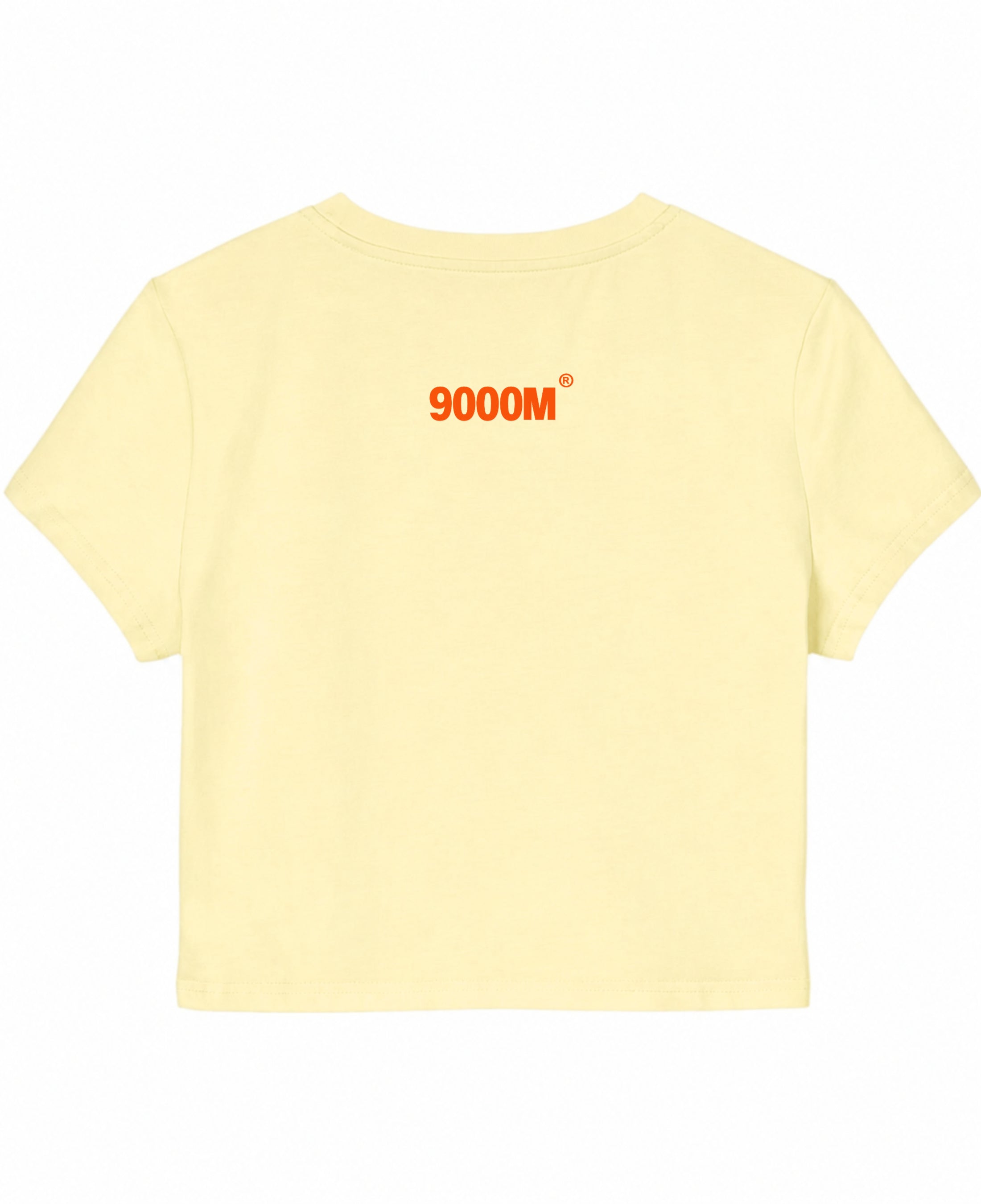 Butter Yellow Baby Tee Back Design