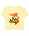 Butter Yellow Baby Tee Front Design