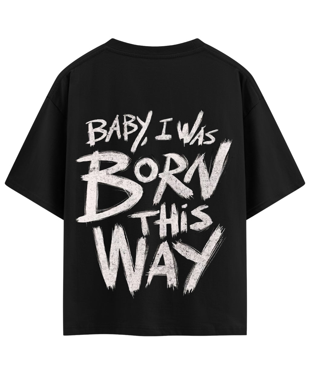 Black Oversized T-shirt Back Design