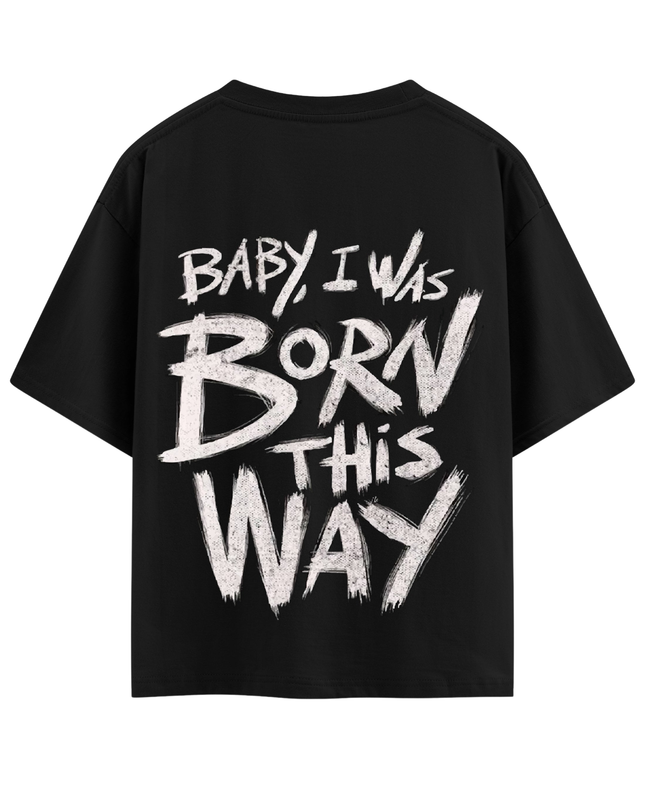 Black Oversized T-shirt Back Design