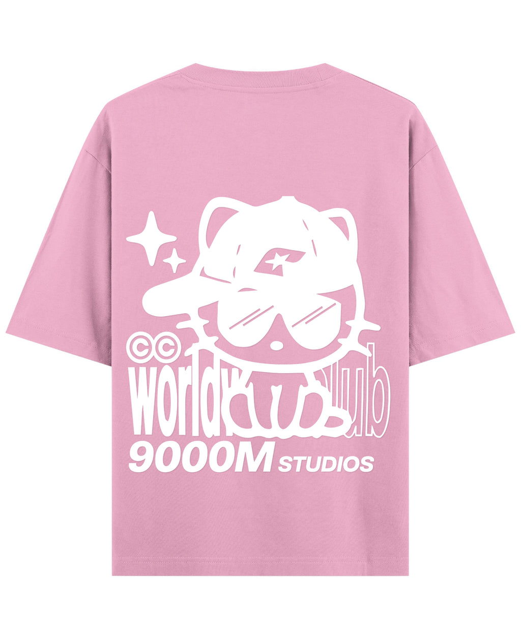 Baby Pink Oversized T-Shirt Back Design