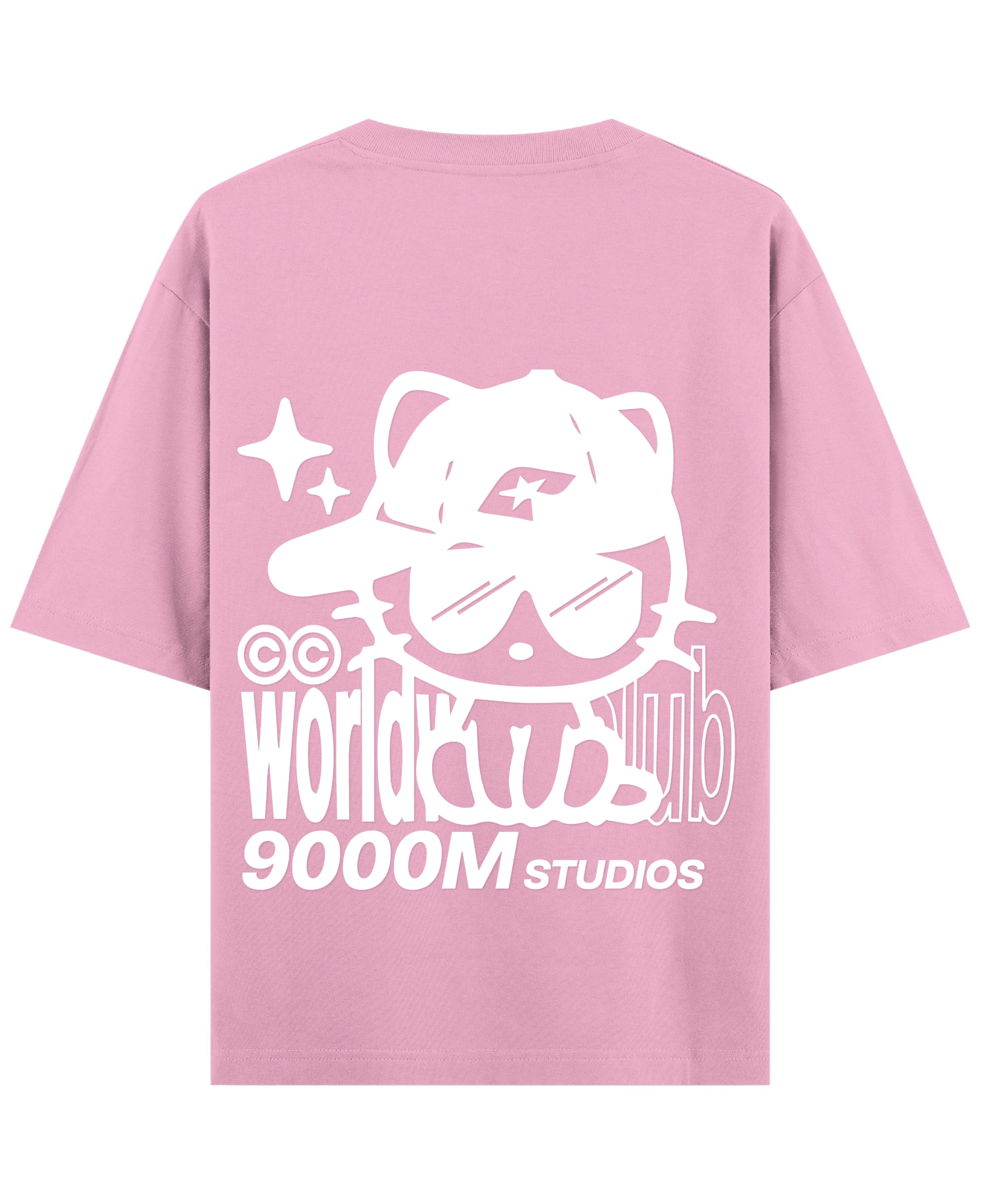 Baby Pink Oversized T-Shirt Back Design