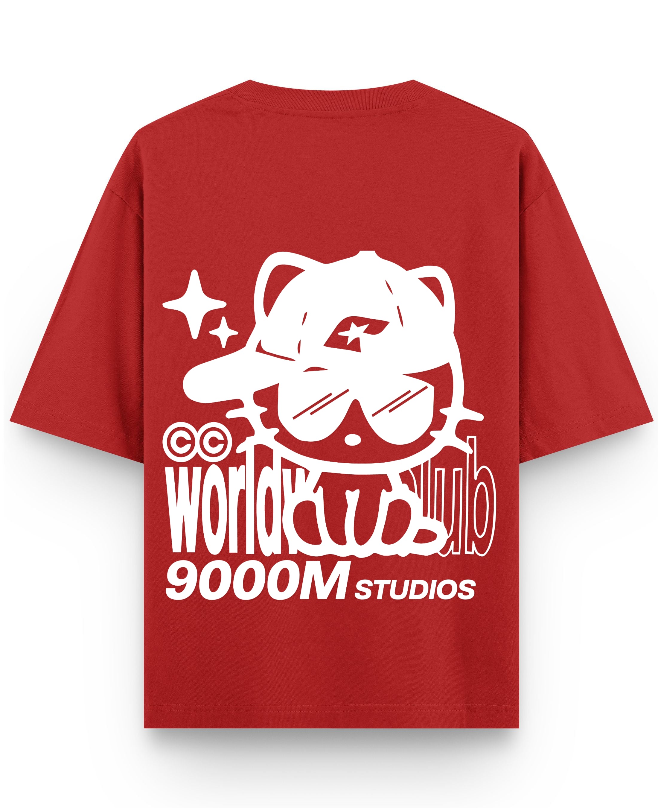 Red Oversized T-shirt Back Design