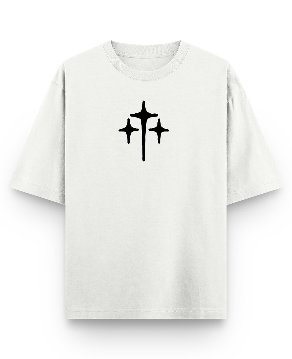Off White Oversized T-shirt Front Design
