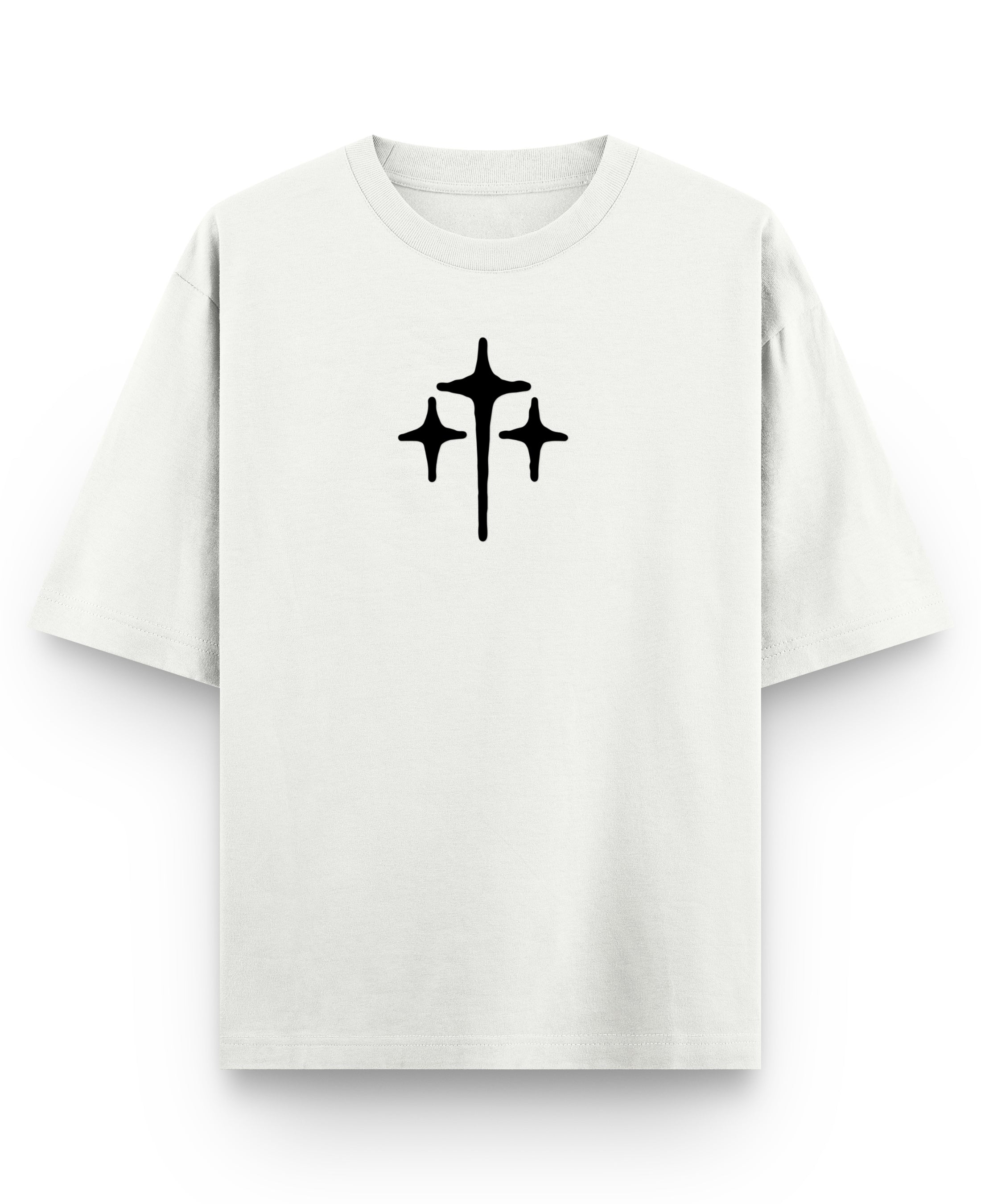 Off White Oversized T-shirt Front Design