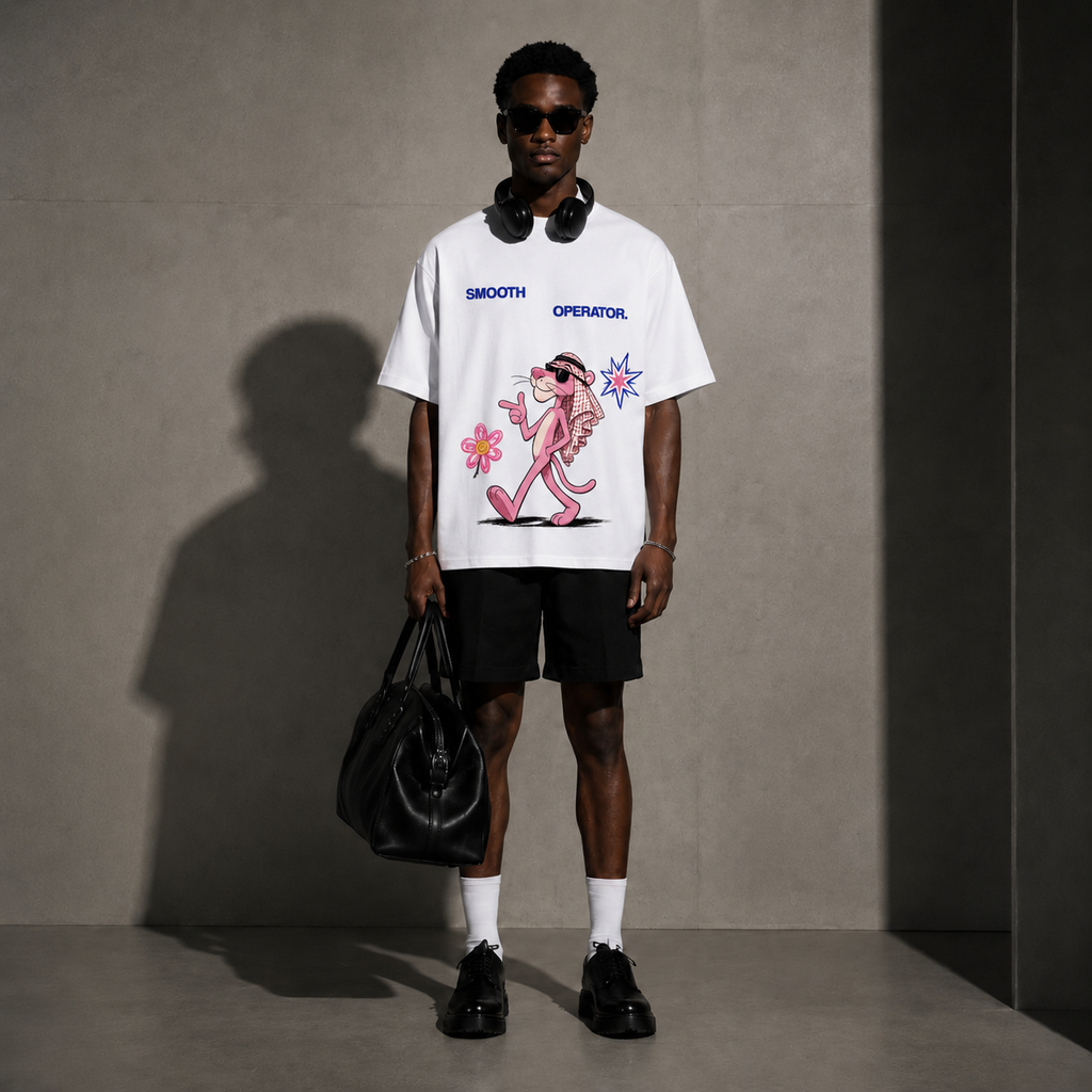Off Duty Panther Oversized Tee
