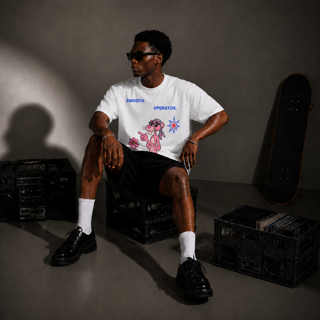 Off Duty Panther Oversized Tee