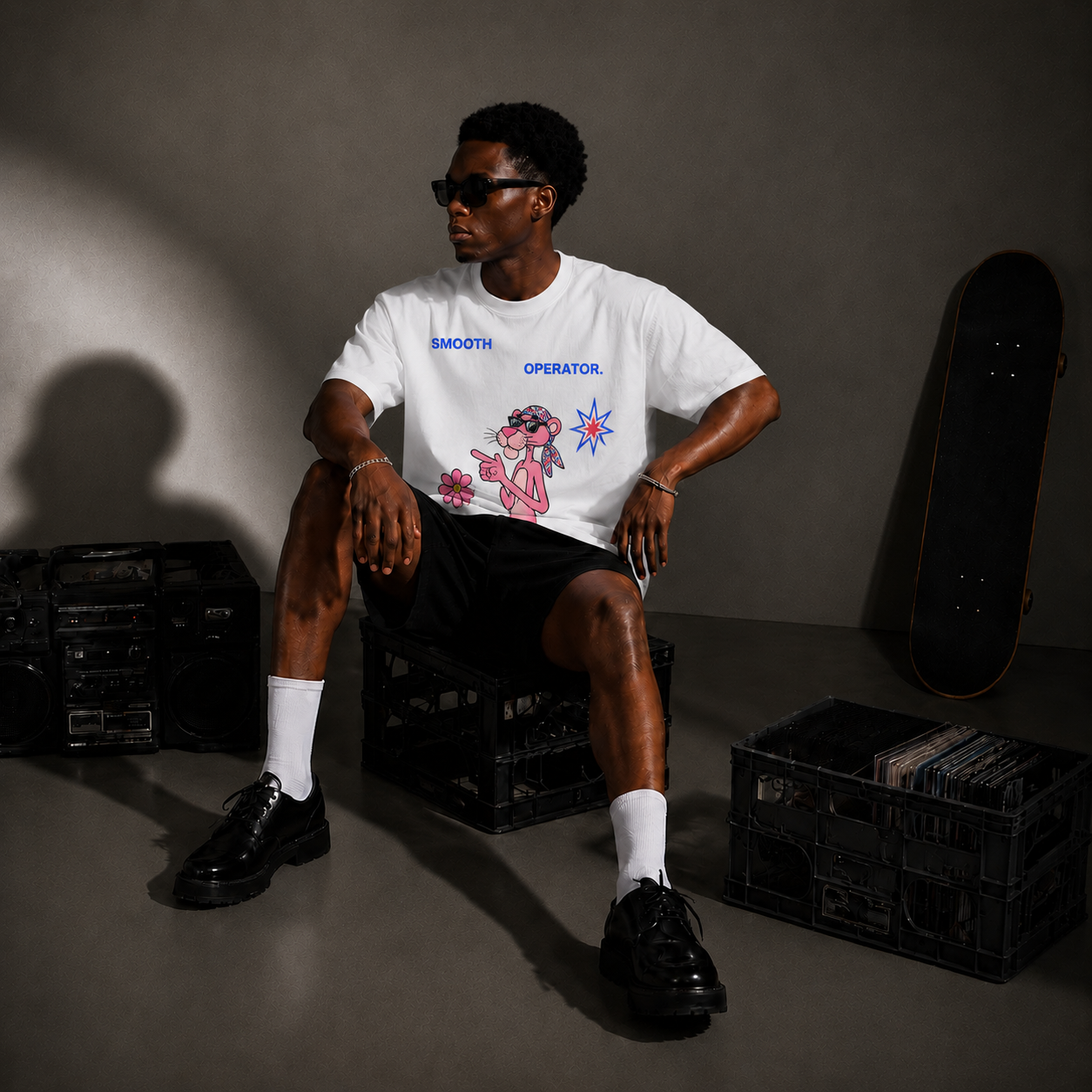 Off Duty Panther Oversized Tee